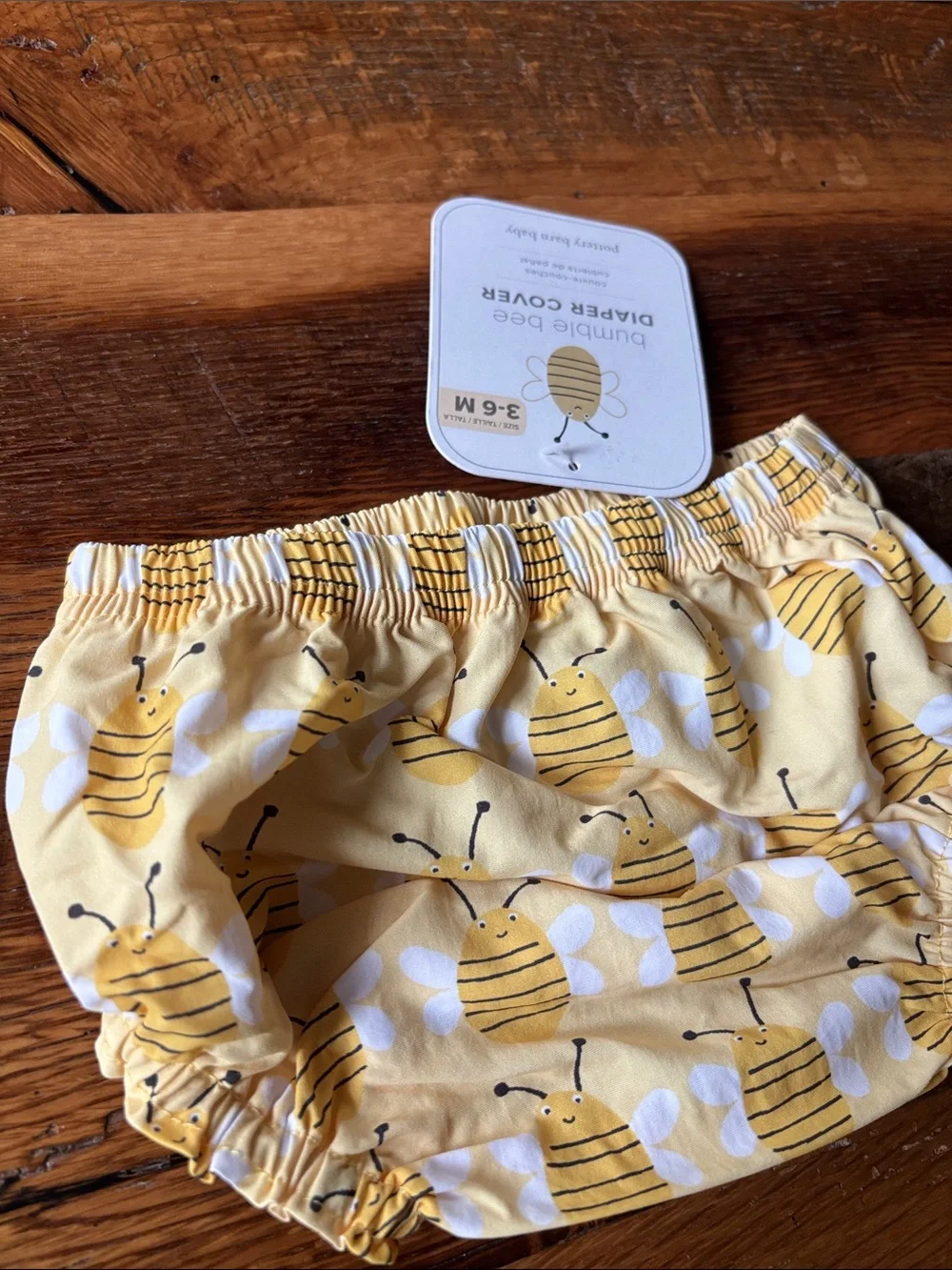 Pottery barn kids baby bees diaper cover teal navy blue unisex New Sz 3-6 mo